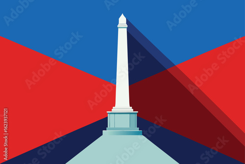 minimalist-dc-monument-line-art-on-red-white-blue-.eps