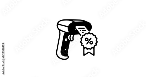 Promotion and sale find best price barcode scanner with discount offer for retail store and point of sale systems online now vector