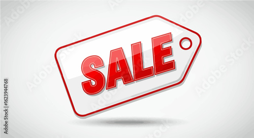 Promotion and sale sale tag vector design for promotional offers and discounts retail shopping seasonal clearance event 100 char vector