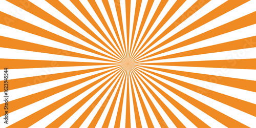 Orange burst rays abstract design perfect for retro and vintage style backgrounds creating a dynamic graphic for websites and creative projects