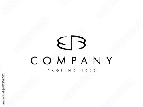BB monogram letter logo design