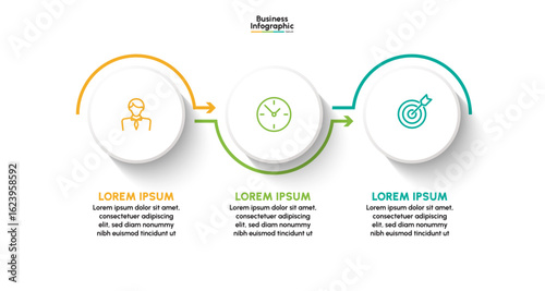 Business infographic design background template