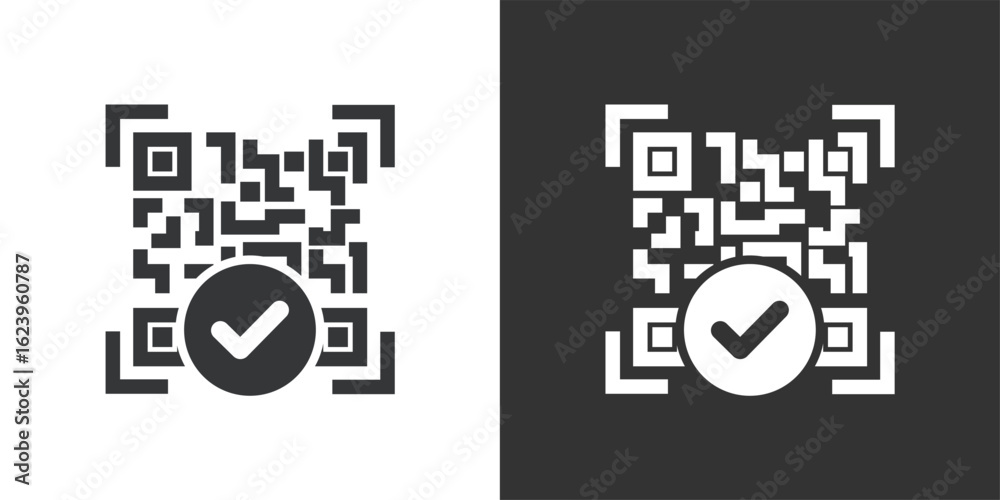 Barcode icon. Solid glyph series icon Barcode icon. Solid glyph series icon