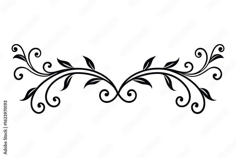 Fototapeta premium abstract floral ornament art vector flower