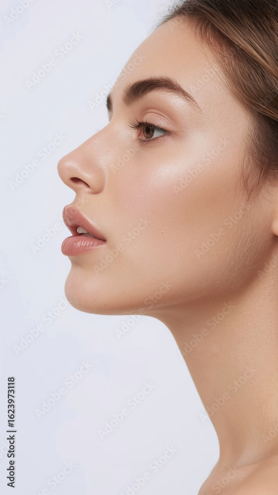 Fototapeta premium portrait of young woman with perfect skin