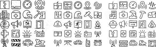 Disaster Relief Icons Set 1.