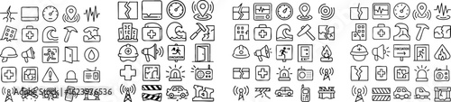 Earthquake and Disaster Icon Set 1.