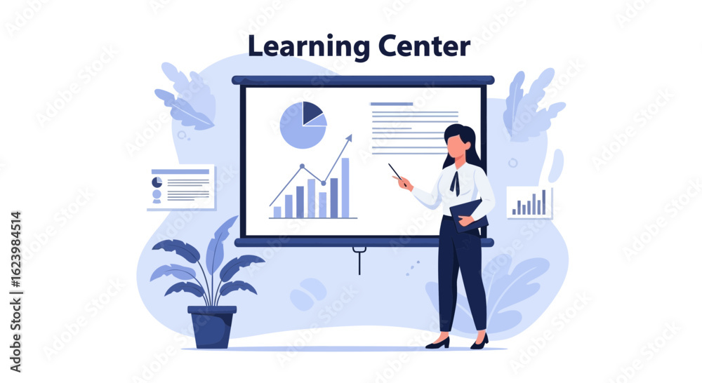 Effective Business Presentation By Female Professional In A Bright Conference Room Effective Business Presentation By Female Professional In A Bright Conference Room
