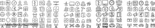 Natural Disaster and Emergency Icons Set 2.