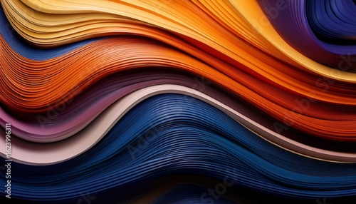 abstract layered wavy shapes 32