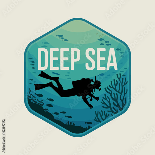 A diver explores the mysterious deep sea surrounded by various marine life and vibrant coral, showcasing the beauty and wonders of underwater exploration.