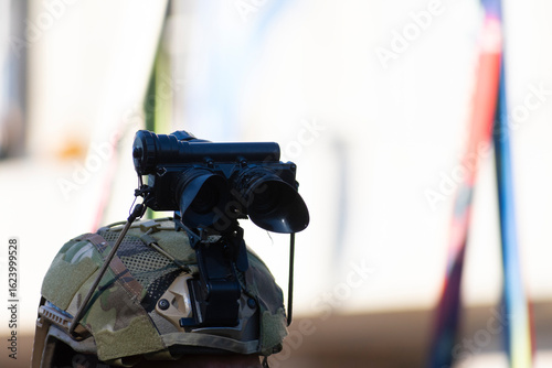 Soldier with Night Vision Goggles