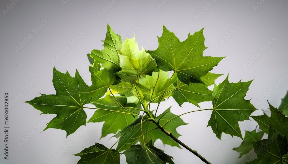 Fototapeta premium maple holly or maple sycamore or maple platanolistny lat acer platanoides a species of the genus maple acerfamily sapindaceae