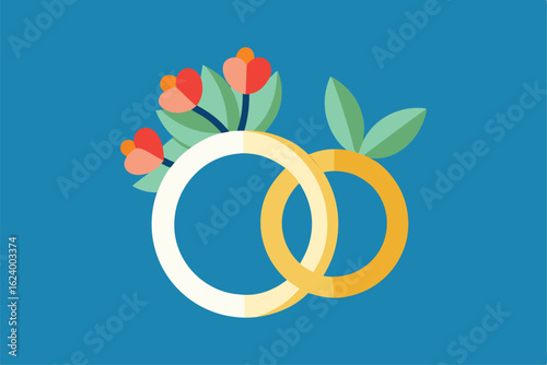 wedding rings and floral bouquet   (1).eps