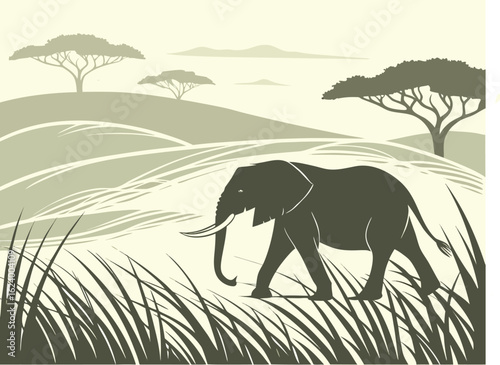 elephants in the grass