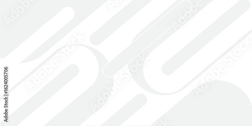 Clean and modern abstract background featuring soft white tones with rounded lines and geometric shapes. The minimal design with smooth curves and linear elements is perfect for tech