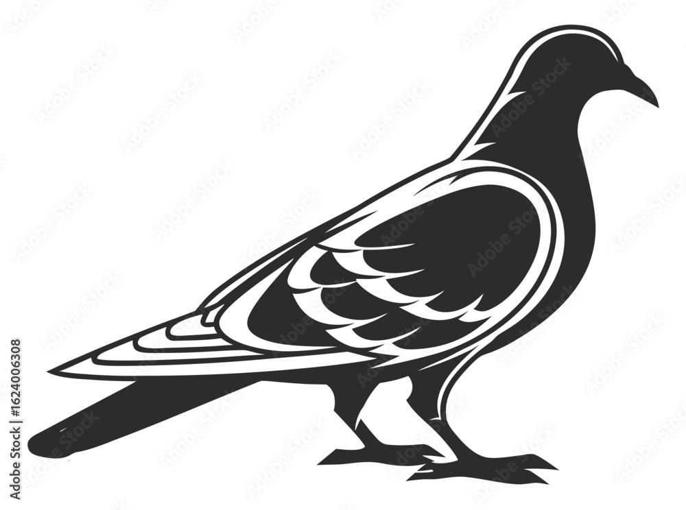 Obraz premium dove isolated on white
