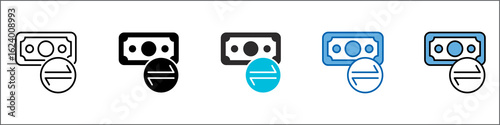 Transaction Icon Pack Multistyle Illustration