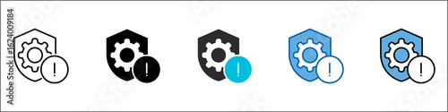 Regulatory Breach Icon Pack Multistyle Illustration