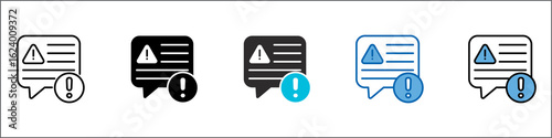 Whistleblower Icon Pack Multistyle Illustration