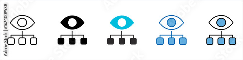 Supervision Icon Pack Multistyle Illustration