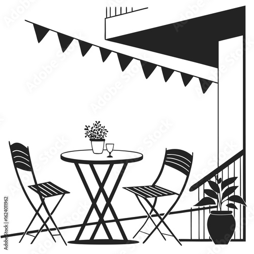 chairs and table