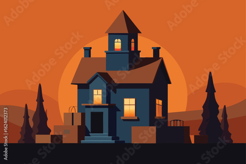 diy haunted dollhouse made from cardboard boxes an.eps