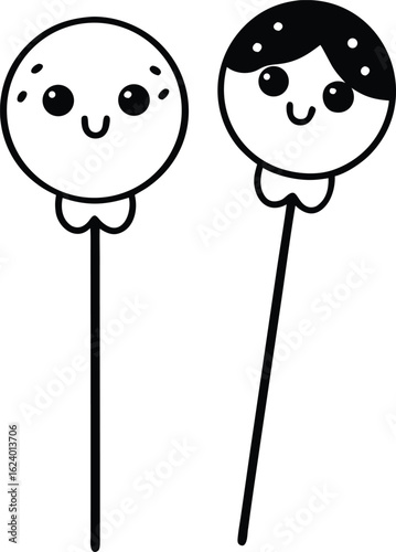 vector illustration of a lollipop