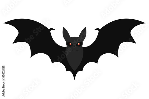 realistic bat in motion with wings spread  suited  (1).eps
