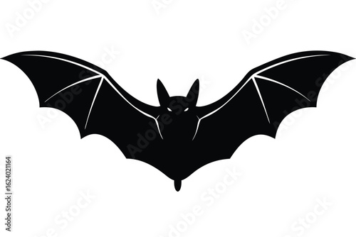 realistic bat in motion with wings spread  suited .eps