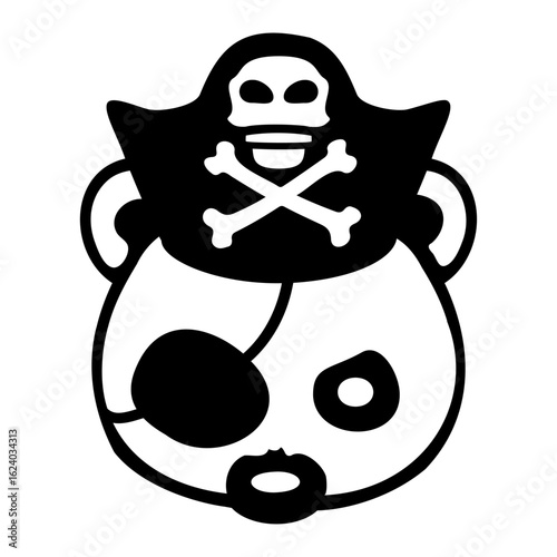 Evil Bear Pirate Crew Captain Sailer Buccaneer Sailing