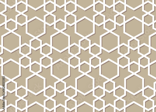 Abstract seamless Islamic pattern vector design