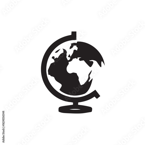 earth globe vector illustration
