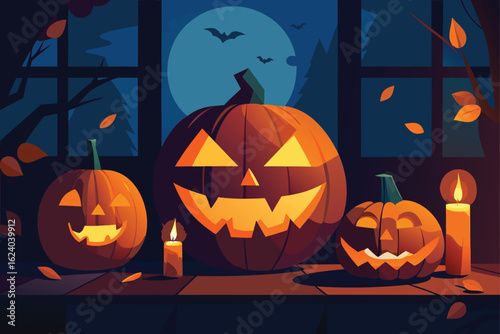 -vector-illustration-of-carved-halloween-pumpkins-.eps