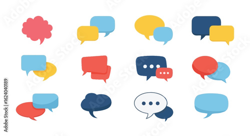 Colorful Speech Bubbles Collection