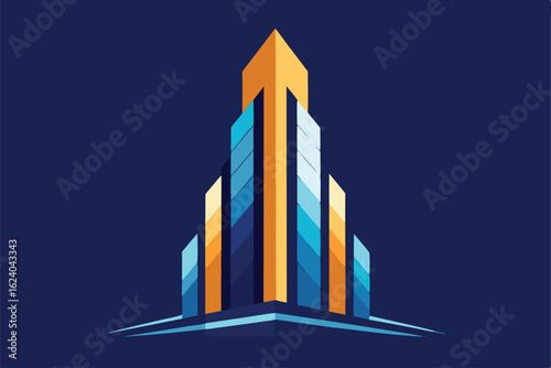 abstract-corporate-skyscraper-vector-with-geometri.eps
