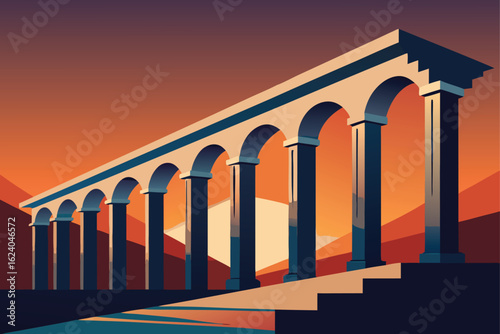 ancient-greek-bridge-structure-vector--.eps