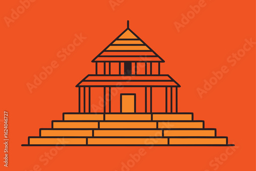 ancient-temple-drawing-in-technical-style-- (1).eps