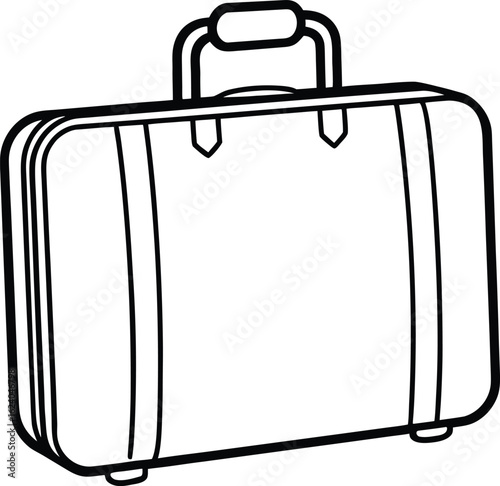 suitcase isolated on white
