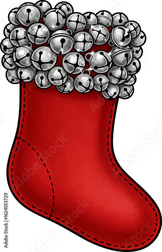 Stocking with Jingle Bell Cuff