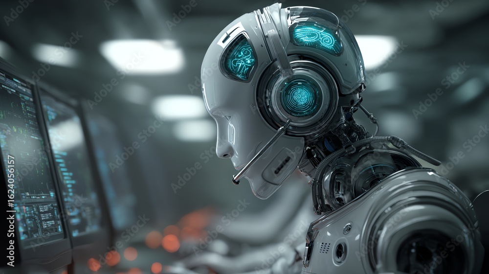 Fototapeta premium AI systems allow better SLA compliance by prioritizing time-sensitive issues.