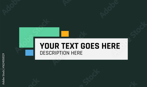 Modern HUD Name Tag with Corporate Style. Lower Third Design.