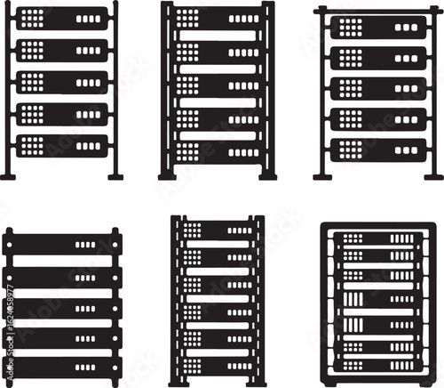 Server racks with multiple compartments data center
