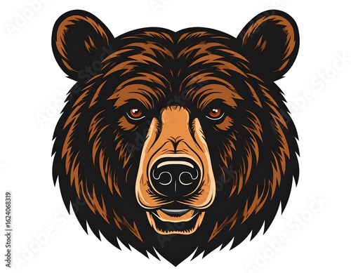 Bear head illustration