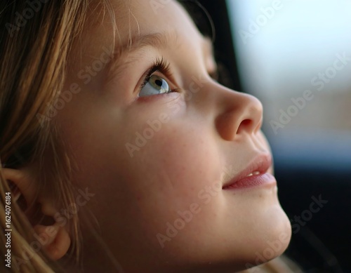 Child looking upward