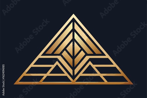 geometric christmas tree outline composed of stra.eps
