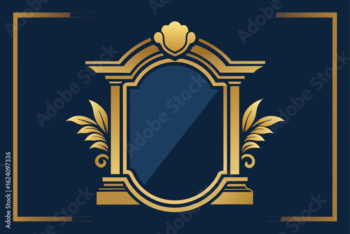 gilded mirror frame and molding of neoclassical de (1).eps