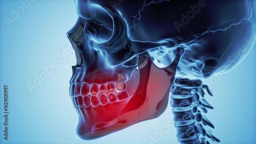 3d rendered illustration of a human skeleton