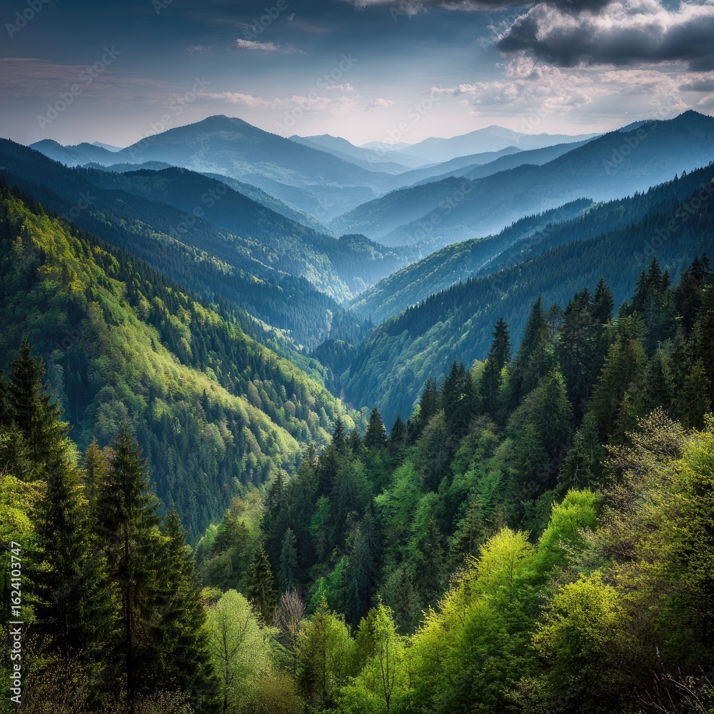 Obraz premium Mountain Range View