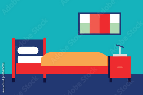guest bedroom with foldable bed   (1).eps
